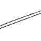 thumbnail image 4 of Metal Beaded Chain Wooden Cross Pendant Necklace Black, 4 of 4