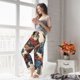 thumbnail image 5 of Balery Samurai Frog Guitar Pantalones de pijama para mujer, pijamas ultraligeros, pantalones de estar por casa-XX-Large, 5 of 6