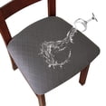 thumbnail image 1 of Fundas de asiento Genina impermeables para sillas de comedor (4 unidades), 1 of 7
