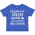thumbnail image 3 of Inktastic Only the Best Nieces Get Promoted to Big Cousin Boys or Girls Toddler T-Shirt, 3 of 5