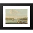 thumbnail image 2 of Antoine van der Steen 18x14 Black Modern Framed Museum Art Print Titled - View of the Bosporus, Taken from the Height of Beykoz to the Northwest, with the Aqueduct of Justinian in the Backgr, 2 of 5