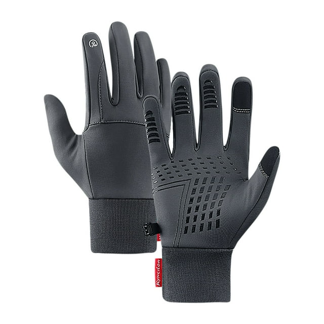 Womens Gloves Winter Warm Outdoor Sports and Winter Non Slip Men and Women Plus Velvet Warm Ski Riding Windproof Gloves Warm Winter Gloves for Women Gloves Winter Women Warm
