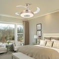 thumbnail image 5 of FINE MAKER 42-inch modern smart retractable ceiling fan, living room APP controlled color-changing ceiling fan light, 5 of 12