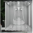 thumbnail image 4 of Ambesonne Outer Space Shower Curtain, Cosmos Scenery, 69"Wx84"L, Grey, 4 of 5