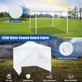 thumbnail image 4 of Hoteel 10x10 Heavy Duty Canopy Tent with 4 Sidewalls, Commercial Instant Shelter Tent for Parties, Wedding Event, Adjustable Outdoor Canopy with Carry Bag, 4 Ropes & 8 Stakes, White, 4 of 10