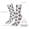 thumbnail image 4 of KLL Pirate Puppy Print Womens Crew Socks Athletic Middle Tube Long Socks Novelty Socks Gifts For Men, 4 of 7
