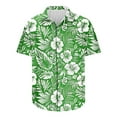 thumbnail image 4 of ZCFZJW Summer Men's Hawaiian Shirt Big and Tall Regular Fit Short Sleeve Floral Print Button Down Shirts Tropical Vacation Beach Shirts Tops Multicolor#06 XXXL, 4 of 5