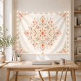 thumbnail image 5 of Radial Floral Mandala With Occupies Entire Pale Soft, Mystical Fantasy for Space Lovers, Galaxy Room Decor, Mother's Day Gift, Tapestry Wall Hanging for Bedroom and Dorm, 5 of 7