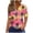 Red(Style 41), variant on Summer Women Tops, Ladies Short Sleeve Round Neck Casual Independence Day Printed T-Shirt Blouses