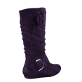 thumbnail image 4 of Women's Casual Flat Heel Side Zip Wide Calf Knee High Mid-Calf Boots Shoes ( Purple, 7), 4 of 5