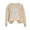 Beige, variant on Oversized Womens Halloween Sweatshirt Skull Graphic Crew Neck Pullover Long Sleeve Loose Fit Casual Fall Winter Tops Ribbed Cuffs and Hem Cozy Streetwear Graphic Sweatshirt