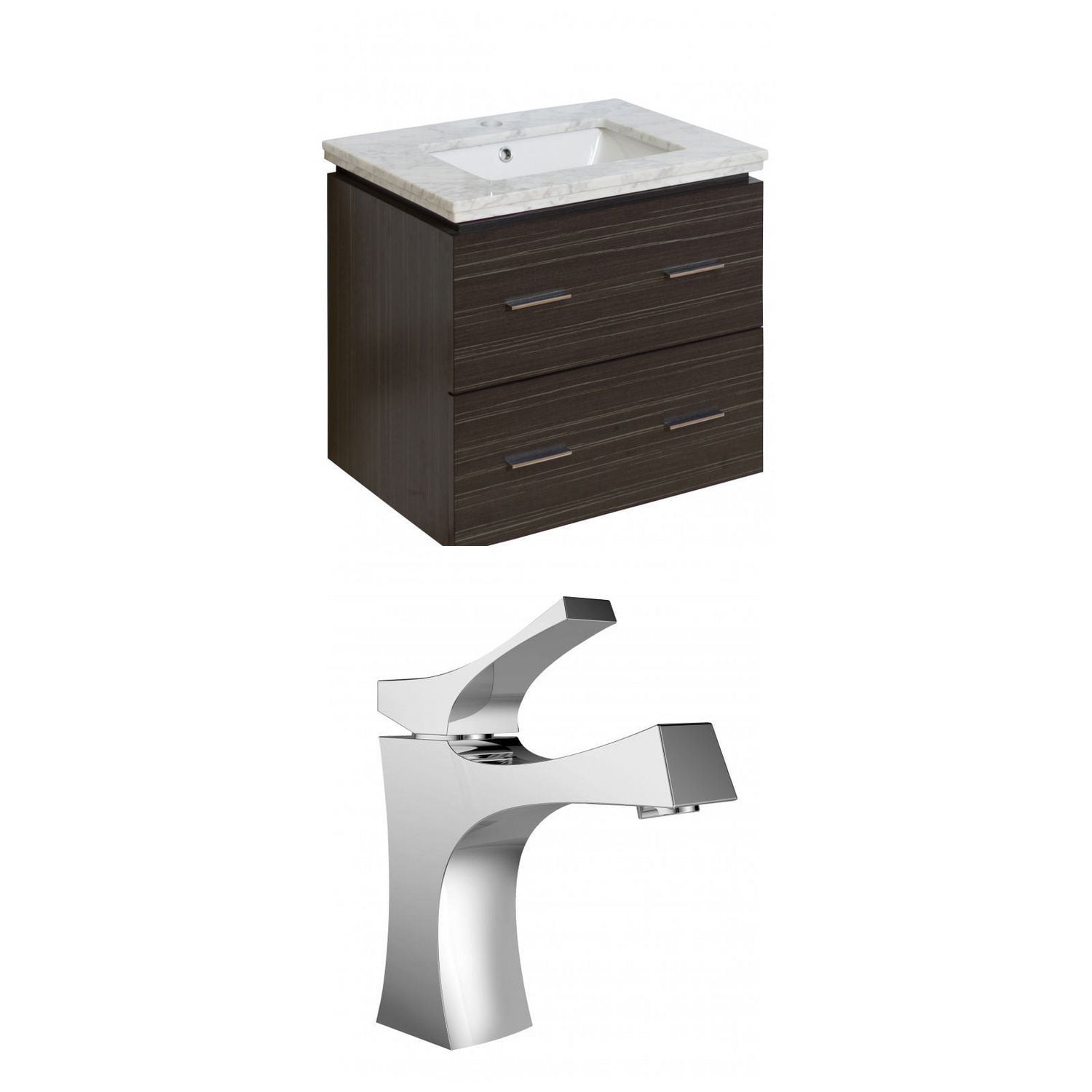 American Imaginations 23.75-in. W Vanity Set Dawn Grey AI