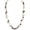 NK_10689_Black, variant on Beaded Necklace, 2 Layer Long Link Chain Necklace Crystal Beads for Women, Choker Jewelry Gift(NK_10689_Aqua_Blue)