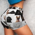 thumbnail image 4 of KLL dogs pets collage Pattern Workout Shorts for Women Scrunch Short Gym Yoga Running Sport Active Exercise Fitness Shorts-XX-Large, 4 of 8