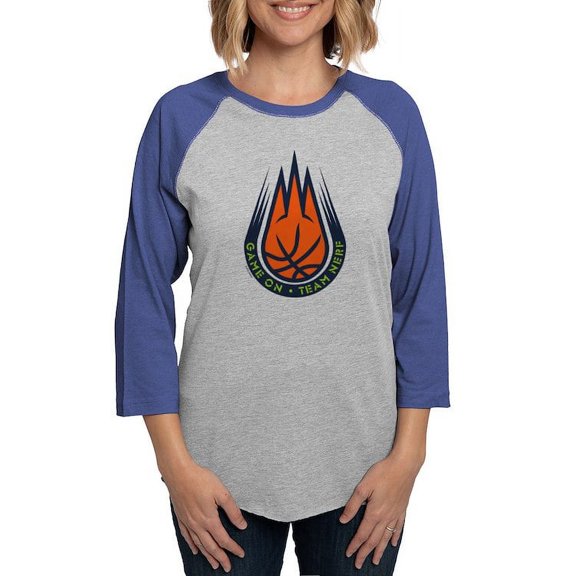 CafePress - Team Nerf Basketball Long Sleeve T Shirt - Womens Baseball Tee