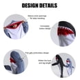 thumbnail image 5 of larppty Shark Blanket Hoodie Onesie for Adult & Kid, Wearable Shark Sleeping Bag, Soft Cozy Onesie Costume, 5 of 7