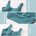 thumbnail image 4 of Sujetador de yoga para mujer, camisetas sin mangas con relleno, chalecos informales recortados para, 4 of 8