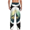 thumbnail image 3 of Daiia Watercolor Turtle3 Men's Sleep Pant with Pockets and Drawstring,Pajama Pants-Medium, 3 of 9