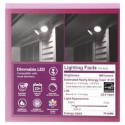 Philips LED 90-Watt PAR38 Indoor & Outdoor Floodlight Light Bulb, Warm White, Dimmable, E26 Medium Base (2-Pack)