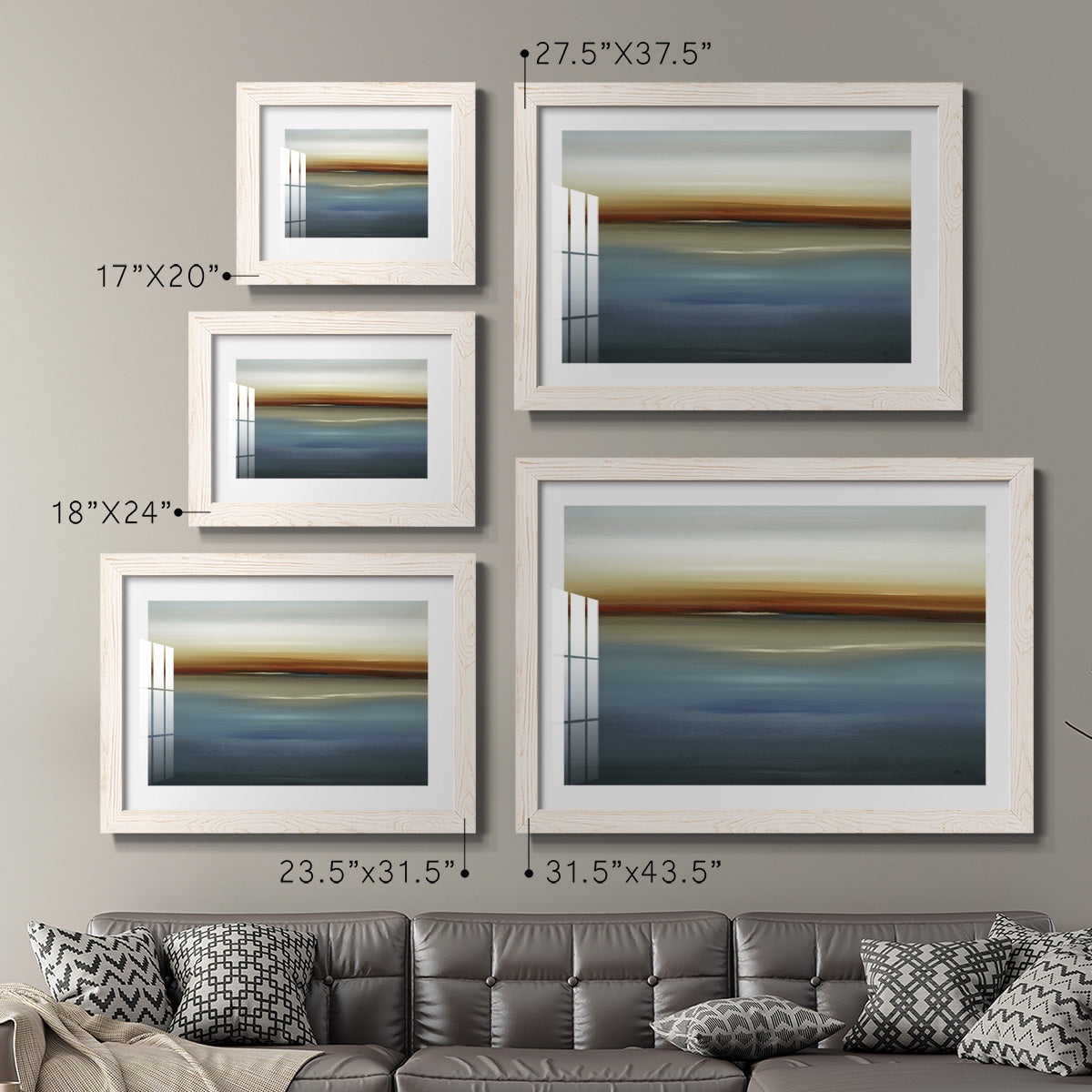 Beside the Blue II-Premium Framed Print - Ready to Hang