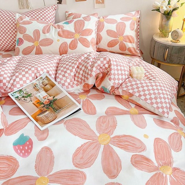 Floral Comforter Set with Sheet and Pillowcases, Soft Hotel Quality Bedding, Full Queen Size