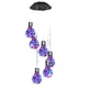 thumbnail image 3 of Bombilla Luces Coloridas Alambre Cobre Y 30LED Campanillas Viento Solares Que Cuelgan para Al Aire Libre, 3 of 4