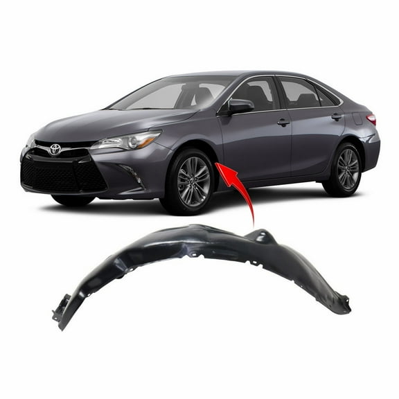 DCP Front Left Driver Side Fender Liner For 2015-2018 Toyota Camry TO1248187