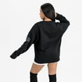 thumbnail image 2 of Women's Gameday Couture  Black San Francisco 49ers Powerhouse Play Premium Fleece Sweatshirt, 2 of 6