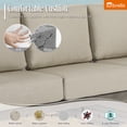 thumbnail image 4 of Ulax Furniture Patio Outdoor 3-Seat Aluminum Sofa With Sunbrella Cushions, 4 of 6