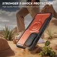 thumbnail image 5 of FITO For Samsung Galaxy S24 FE Case, Phone Case with Screen Protector and Kickstand (Orange), 5 of 9