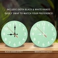 thumbnail image 2 of Mint Green Wall Clock Farmhouse Decor Home 10-Inch Silent Wooden Wall Clock, Battery Operated (AA Batteries Not Included), Artistic Home Decor, 2 of 7