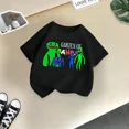 thumbnail image 3 of Ropa de verano para niños, camiseta deportiva informal de algodón con dibujos animados, camiseta cómoda de manga corta de algodón para niños y niñas, 3 of 5