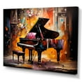 thumbnail image 2 of Designart "Harmonious Hues On The Multicolor Piano" Music Canvas Art Print, 2 of 7