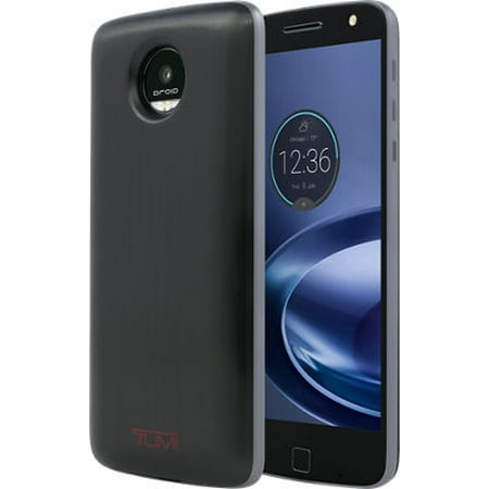 tumi style shell moto mod for motorola moto z droid / moto z force - black