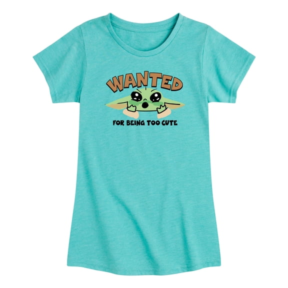 The Mandalorian And Grogu - Wanted For Being Too Cute - Toddler Girls Fitted Short Sleeve T-Shirt