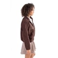 thumbnail image 4 of Brown Slope Fleece Jacket - Women's Cozy Sherpa Outerwear, 4 of 4