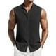 thumbnail image 1 of Camiseta sin mangas con estampado de rayas para hombre: prenda deportiva informal para climas cálidos y fácil de cuidar, 1 of 8