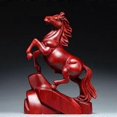 thumbnail image 4 of Standing Horse Figurine - 14 cm Wooden Horse Statue Hand-Carved Animal Sculpture Unique Decorative Art Figurine for Home Decor Living Room Bedroom Off, 4 of 4