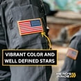 thumbnail image 3 of Hero’s Pride American Flag Patches with Iron-On Backing – 3-1/4" x 1-13/16" – 12 Pack, 3 of 5