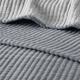thumbnail image 4 of Mainstays 100% Cotton Matelassé Quilt, King, Reversible, Gray, 4 of 9