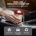 thumbnail image 5 of 18oz Double Drinking Coffee Mug – Vacuum Insulated Stainless Steel Travel Cup with Leakproof Lid, 316 Steel Thermos Tumbler for Hot & Cold Beverages, 5 of 7