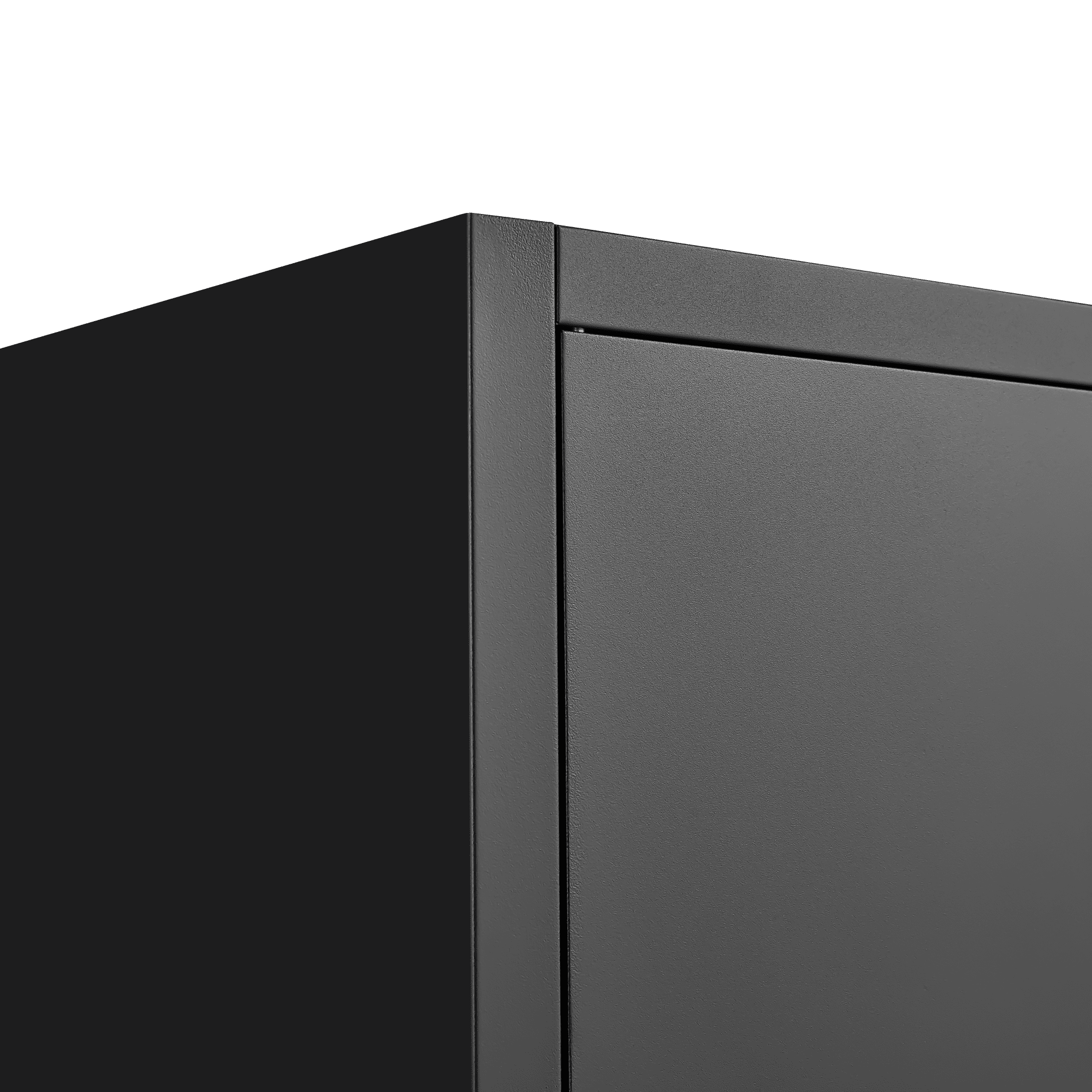 72"H Metal Storage Cabinet with Adjustable Shelves & 2 Doors, Heavy-Duty File Cabinet Garage Storage Cabinet with Lock for Garage,Classroom,Office,Black