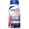 Ensure Plus Nutrition Shake with 16 grams of High-Quality Protein, MealReplacement Shakes, Strawberry, 8 fl oz, 24 count