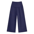 thumbnail image 7 of Abomasnow Womens Maternity Pants Over Belly High Waist Straight Leg Stretchy Pants Work Office Business Casual Pregnant Trousers with Pockets, 7 of 7
