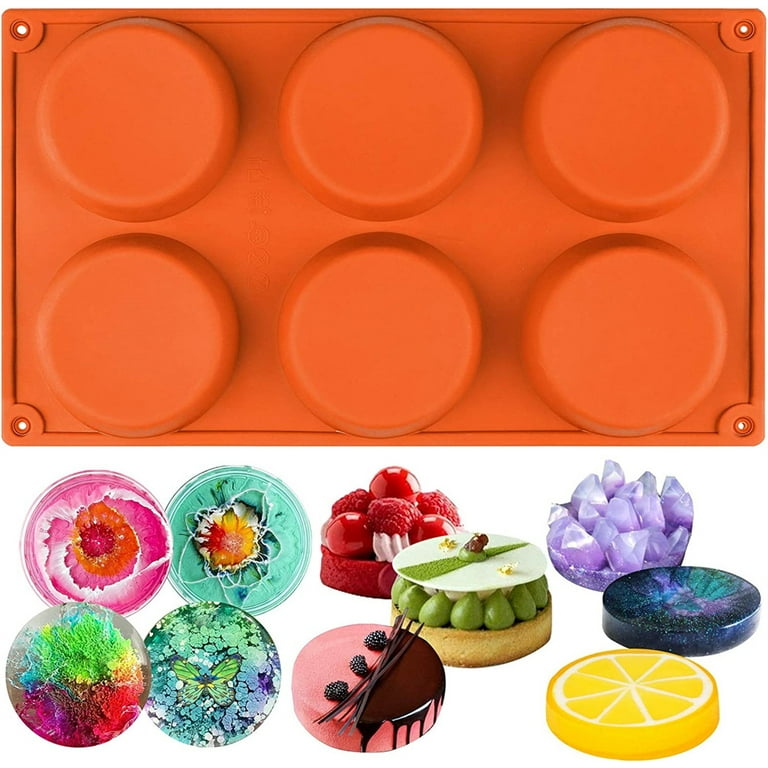 Ocmoiy 2 Inch chocolate Molds Silicone cookie Mold 24 cup Round cylinder  Silicone Molds for chocolate covered cookieMuffinPuddingMousse