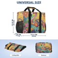 thumbnail image 3 of YAZAOO Mesh Beach Bags Totes Foldable Multiple Pockets Creatively Dancing Flamingo in Vibrant Bliss Printed, 3 of 8