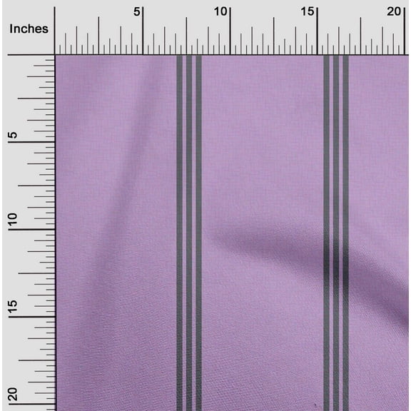 oneOone Cotton Poplin Pastel Purple Fabric Wide Stripe Diy Clothing Quilting Fabric Print Fabric By Yard 56 Inch Wide