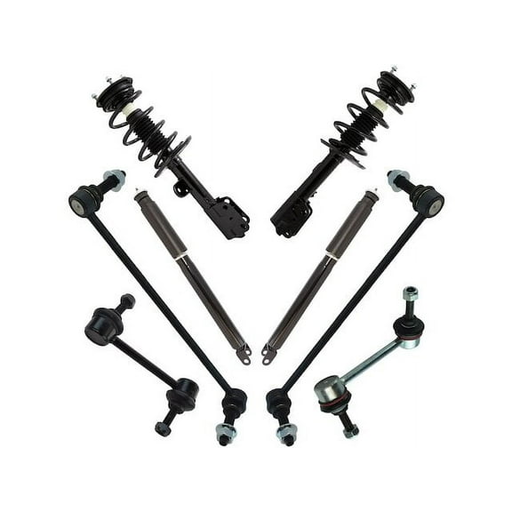 Front and Rear Shock Strut Coil Spring Sway Bar Link Kit 8 Piece - Compatible with 2013 - 2019 Ford Explorer 2014 2015 2016 2017 2018