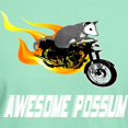 thumbnail image 3 of CafePress - Flaming Awesome Possum Dark T Shirt - Men's Classic Graphic Cotton T-Shirt, 3 of 4
