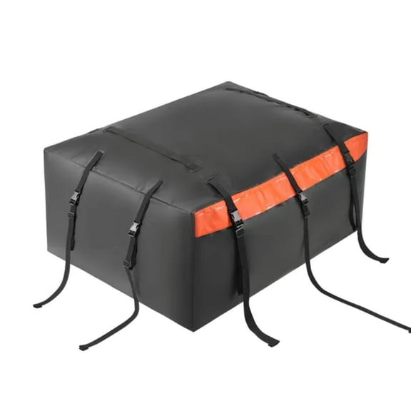 Car Rooftop Cargo Carrier Bag, 23 Cubic Feet Roof Cargo Carrier, Heavy Duty 840D PVC 100% Waterproof Car Roof Luggage Bag for All Vehicle with/without Rack- with Lock, Anti-Slip Mat, 6 Door Hook